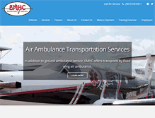 Tablet Screenshot of emhcambulance.com